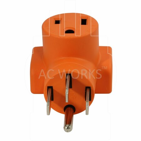 Ac Works 50 Amp RV/ Range/ Generator 14-50 Plug to 6-50R 50Amp 250V Welder adapter WD1450650